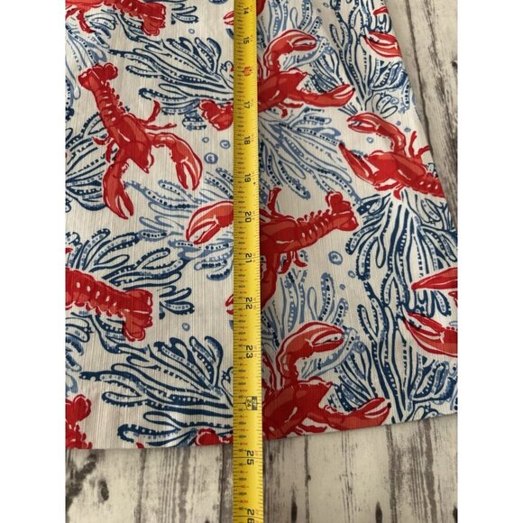 TOMMY BAHAMA Kids Girls Lobster Coral Print Shift Tank Dress Size US 7 - Picture 5 of 8